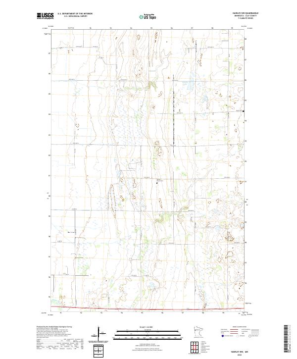 Hawley NW topographic map thumbnail