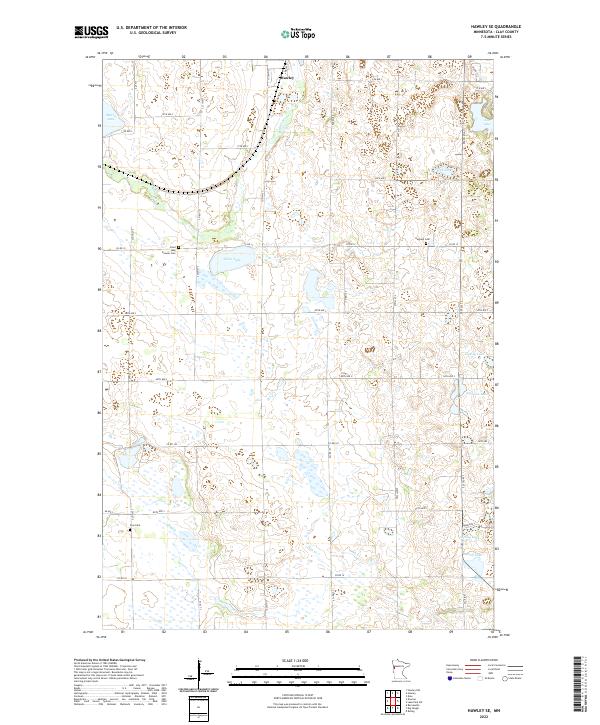 Hawley SE topographic map thumbnail