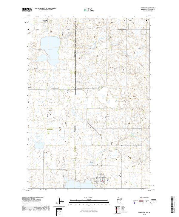Hendricks topographic map thumbnail
