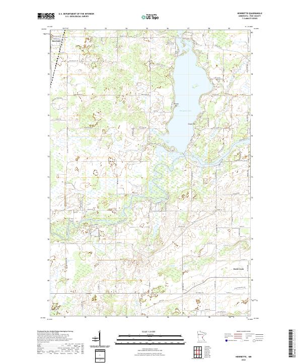 Henriette topographic map thumbnail