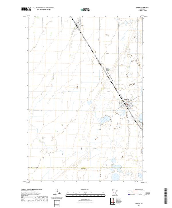 Herman topographic map thumbnail