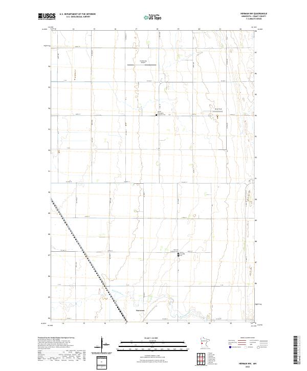 Herman NW topographic map thumbnail