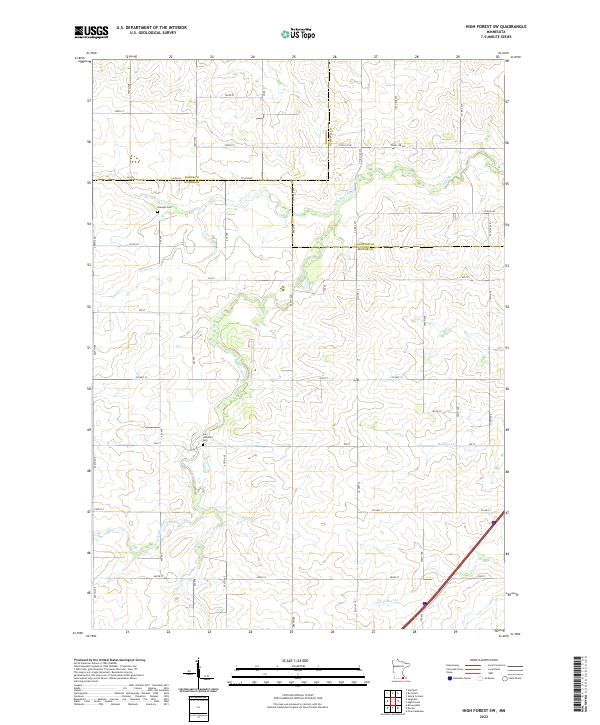 High Forest SW topographic map thumbnail