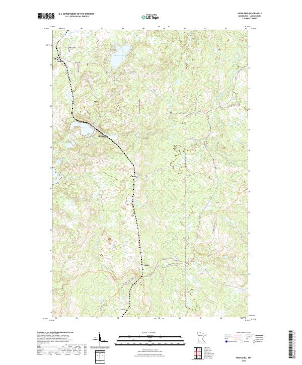 Highland topographic map thumbnail