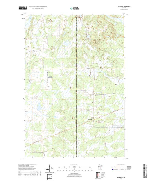 Hillman SE topographic map thumbnail