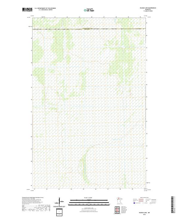 Hilman Lake topographic map thumbnail