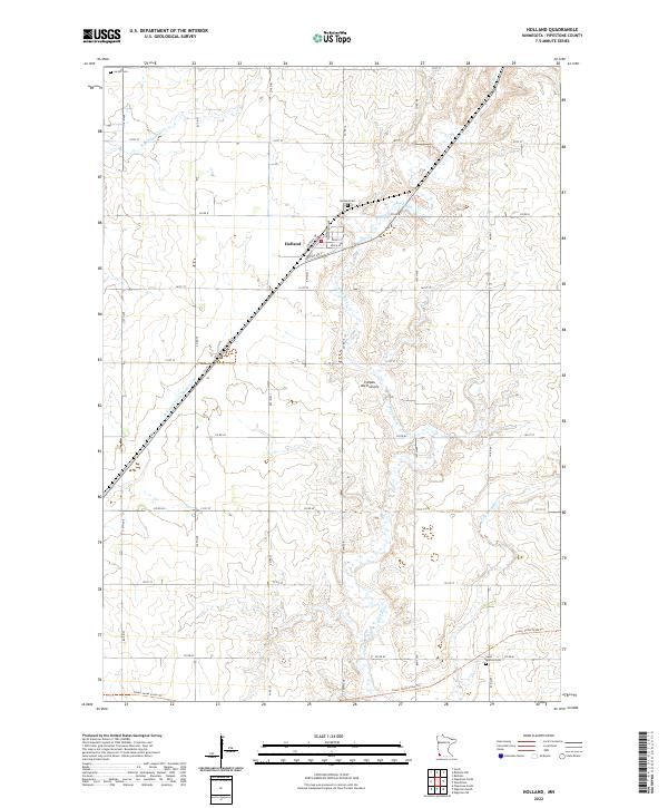Holland topographic map thumbnail