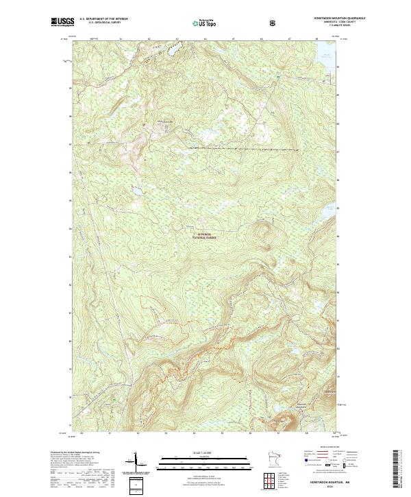 Honeymoon Mountain topographic map thumbnail