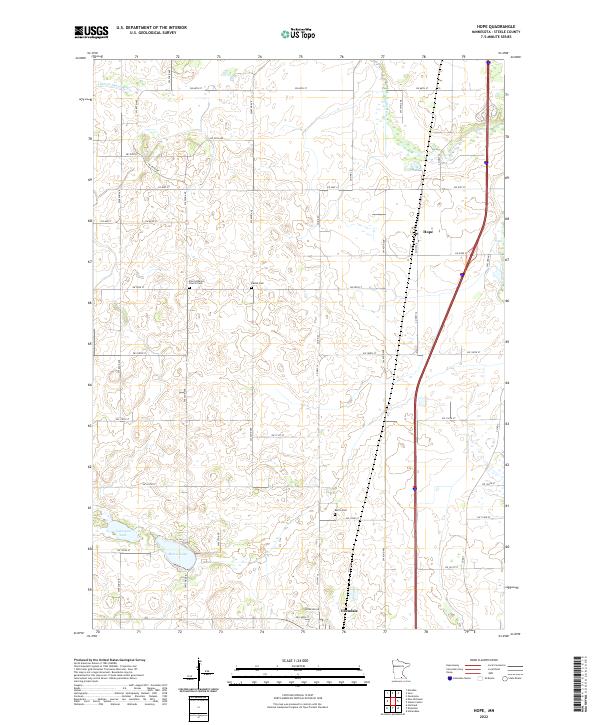 Hope topographic map thumbnail
