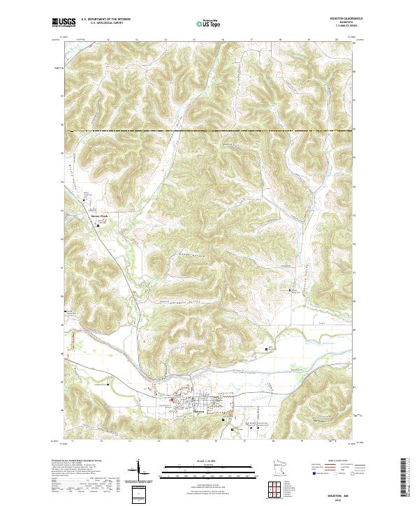 Houston topographic map thumbnail