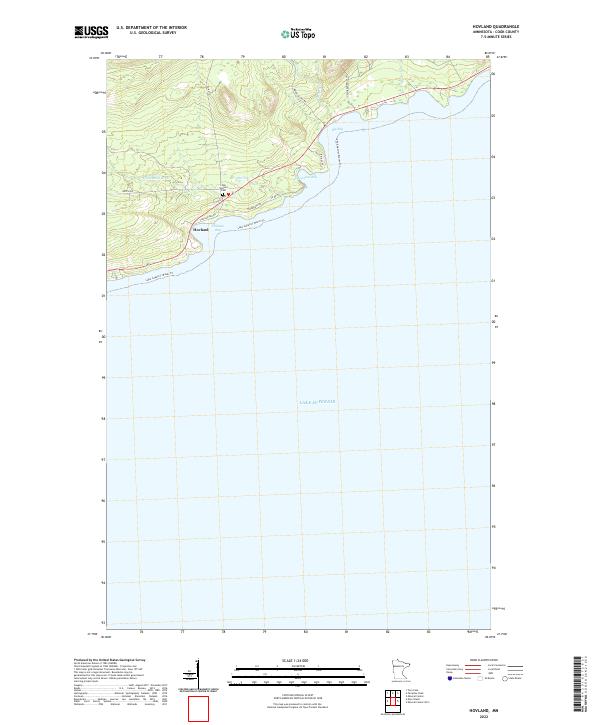 Hovland topographic map thumbnail