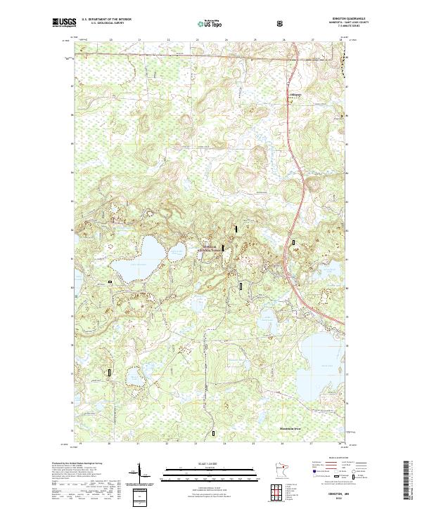 Idington topographic map thumbnail