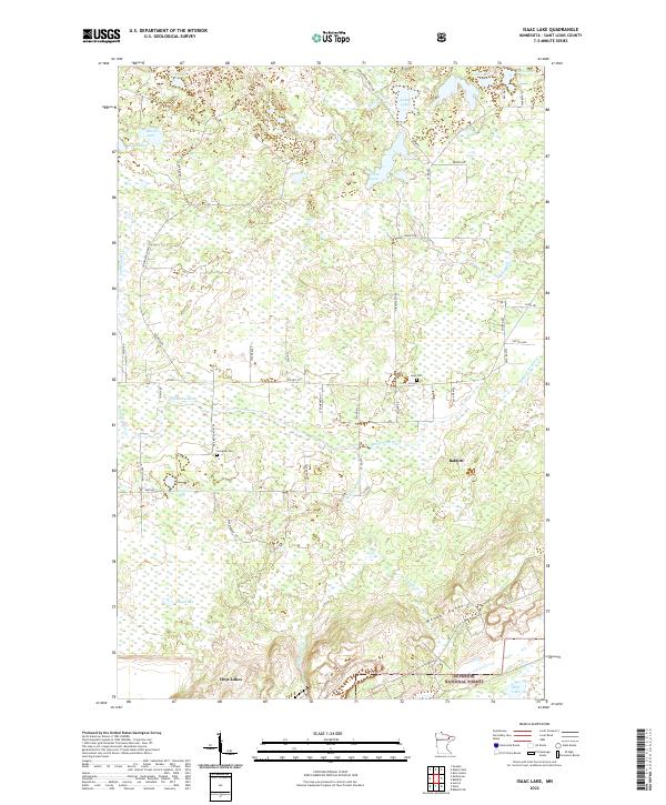 Isaac Lake topographic map thumbnail
