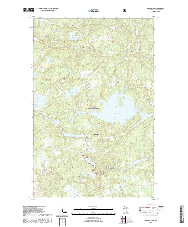 Isabella Lake topographic map thumbnail