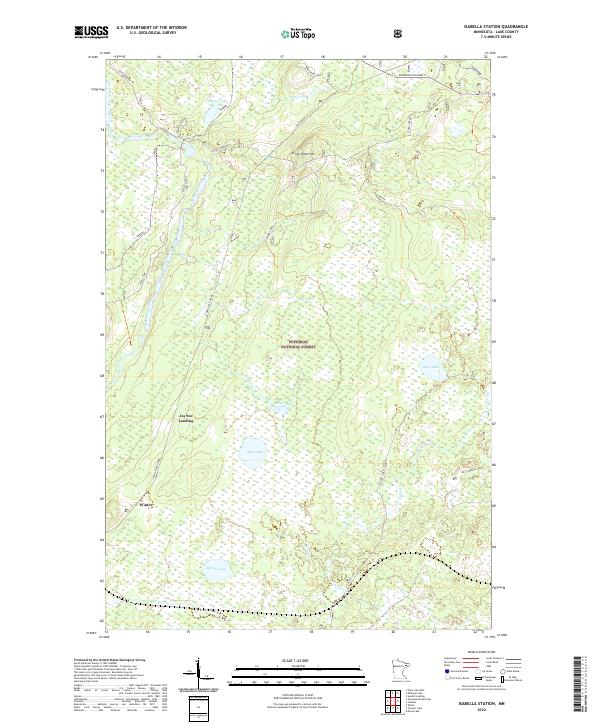 Isabella Station topographic map thumbnail