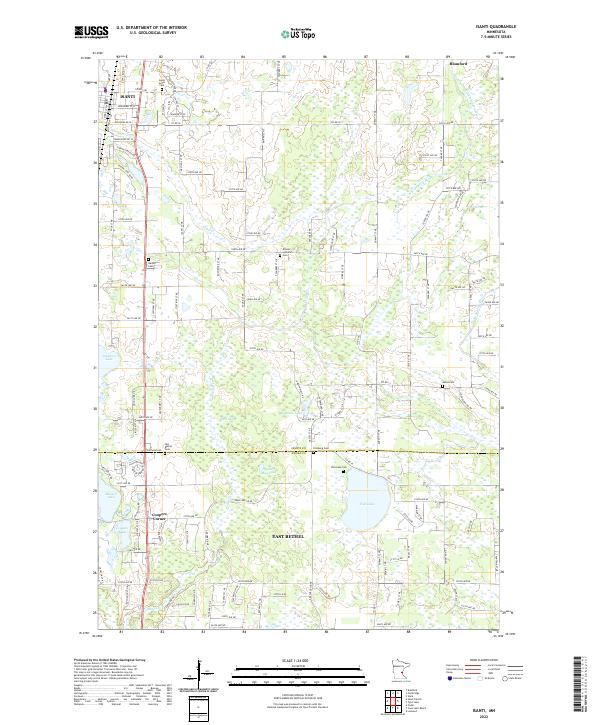 Isanti topographic map thumbnail