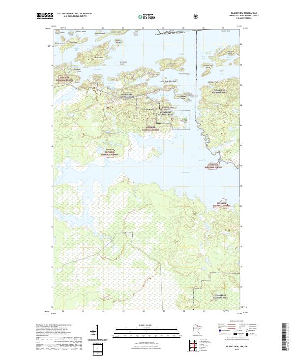 Island View topographic map thumbnail