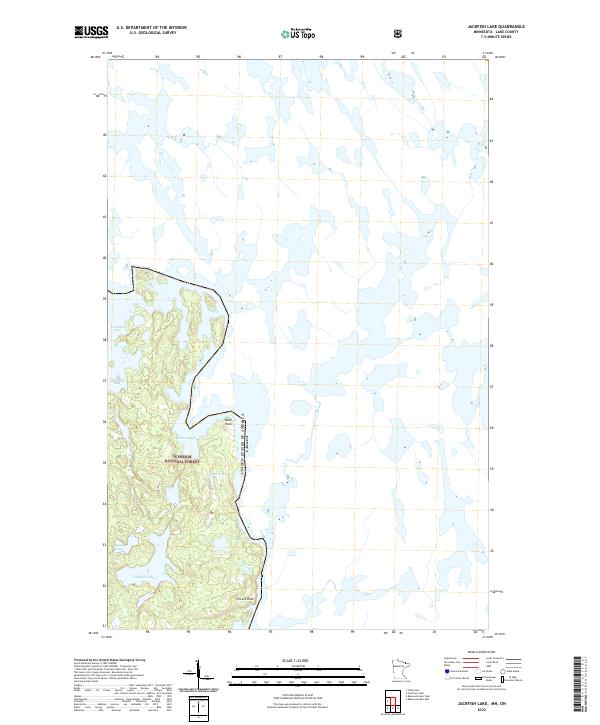 Jackfish Lake topographic map thumbnail