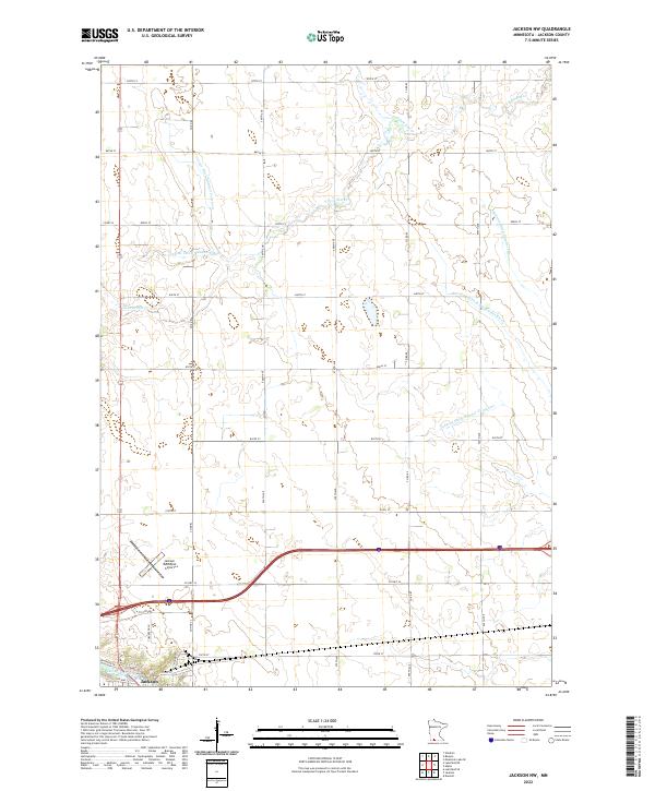Jackson NW topographic map thumbnail