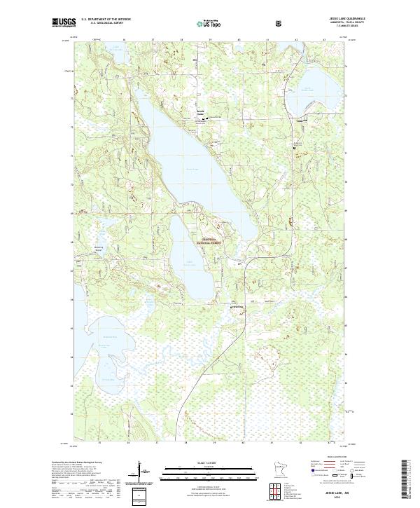 Jessie Lake topographic map thumbnail
