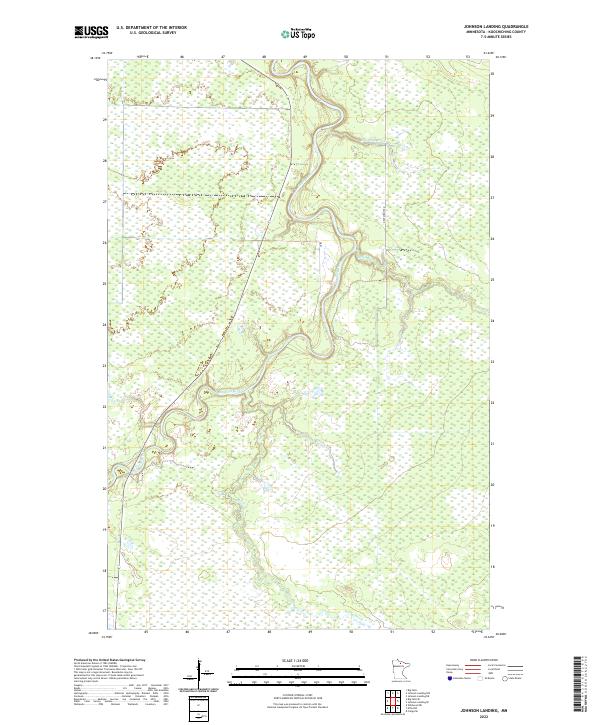 Johnson Landing topographic map thumbnail