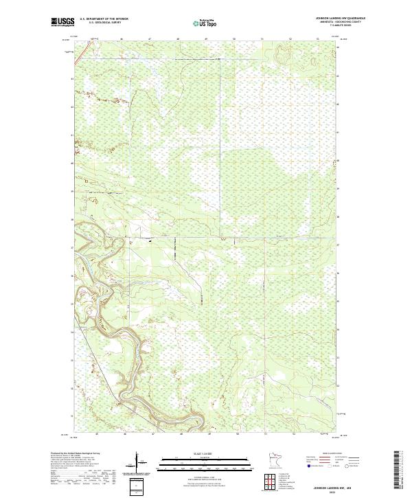 Johnson Landing NW topographic map thumbnail