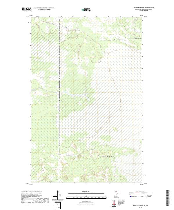 Johnson Landing SE topographic map thumbnail