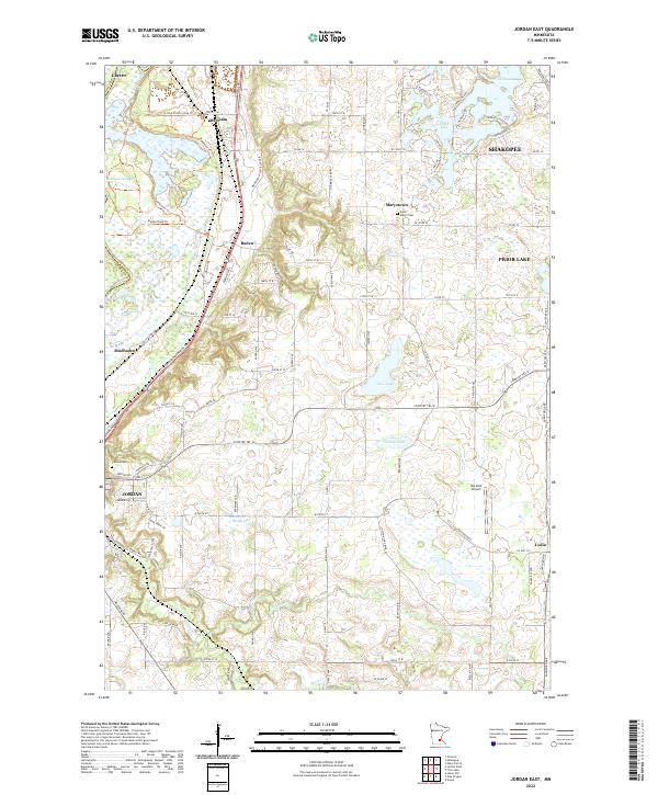 Jordan East topographic map thumbnail