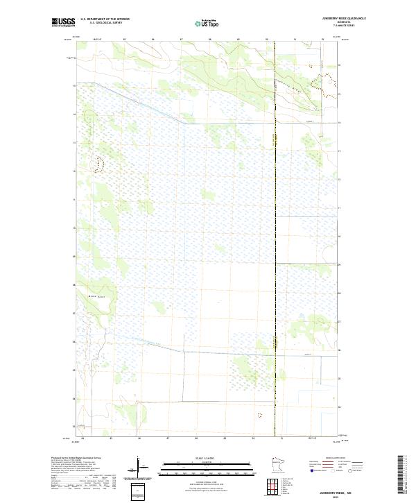 Juneberry Ridge topographic map thumbnail