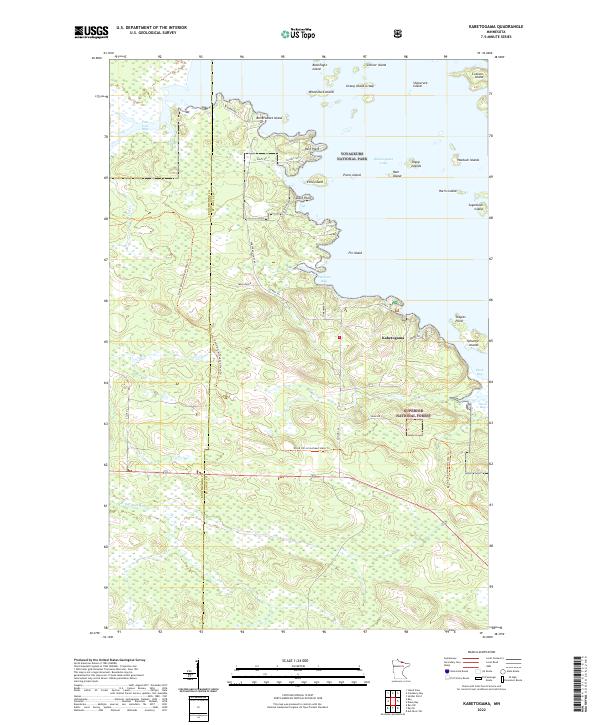 Kabetogama topographic map thumbnail