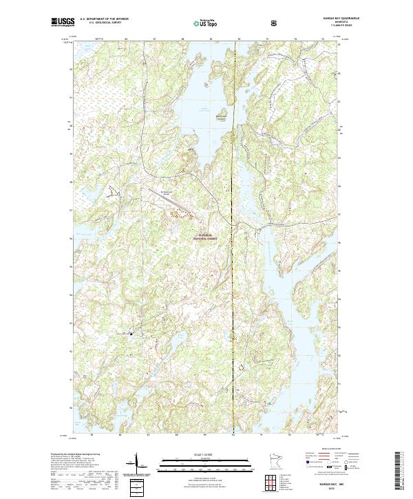 Kangas Bay topographic map thumbnail