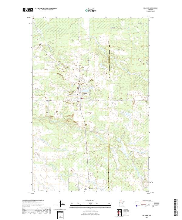 Kelliher topographic map thumbnail