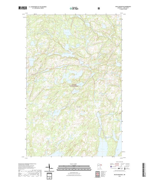 Kelso Mountain topographic map thumbnail