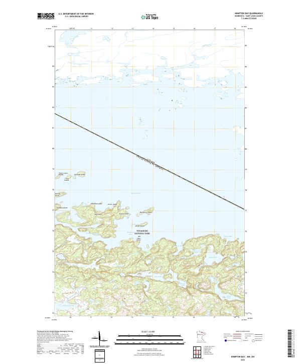 Kempton Bay topographic map thumbnail