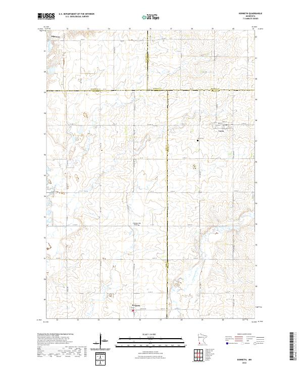 Kenneth topographic map thumbnail