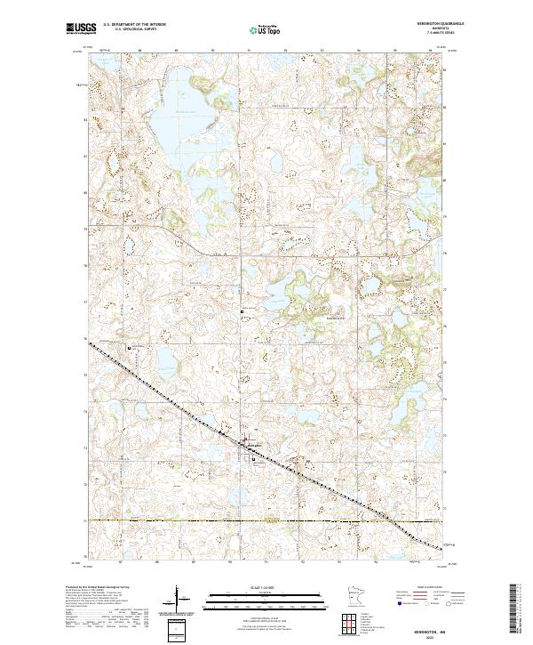 Kensington topographic map thumbnail