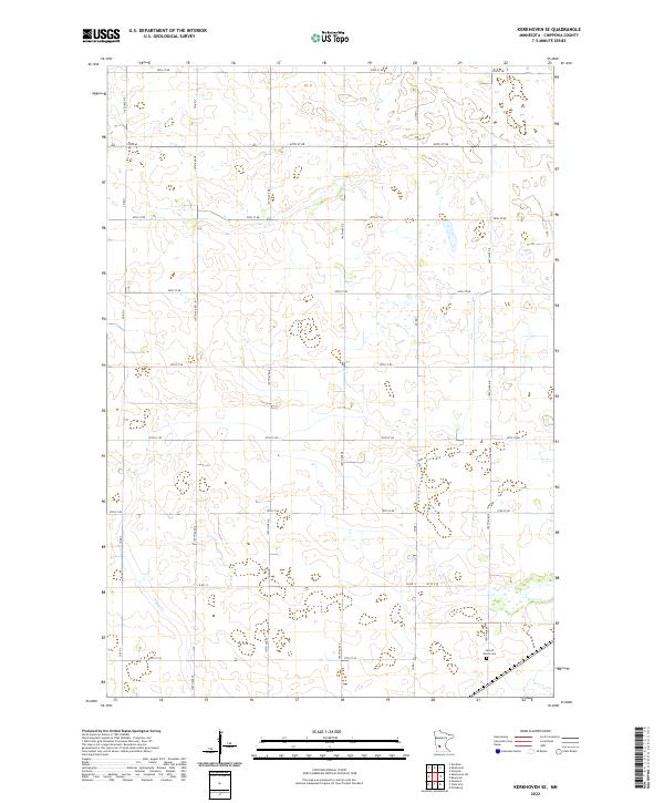 Kerkhoven SE topographic map thumbnail