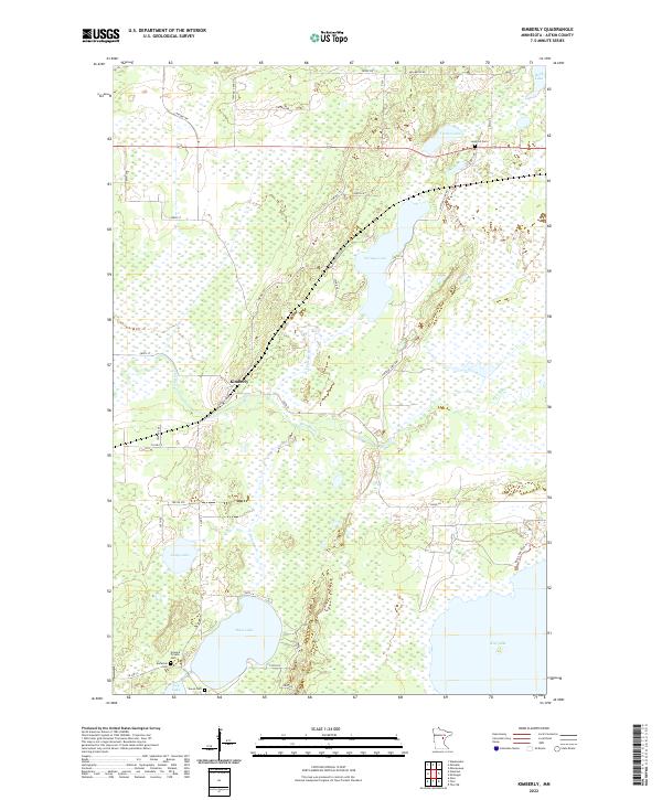 Kimberly topographic map thumbnail