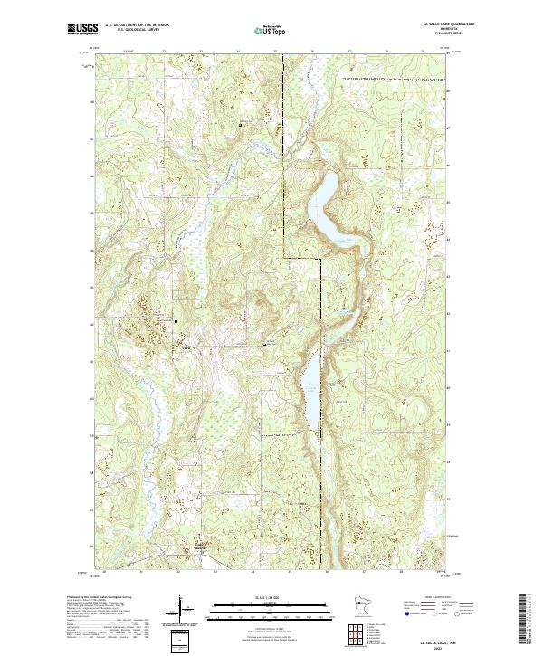 La Salle Lake topographic map thumbnail