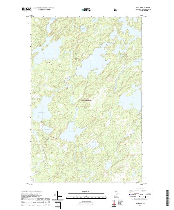 Lake Agnes topographic map thumbnail