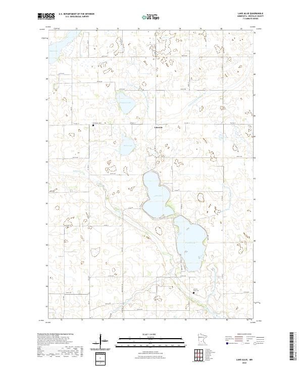 Lake Allie topographic map thumbnail