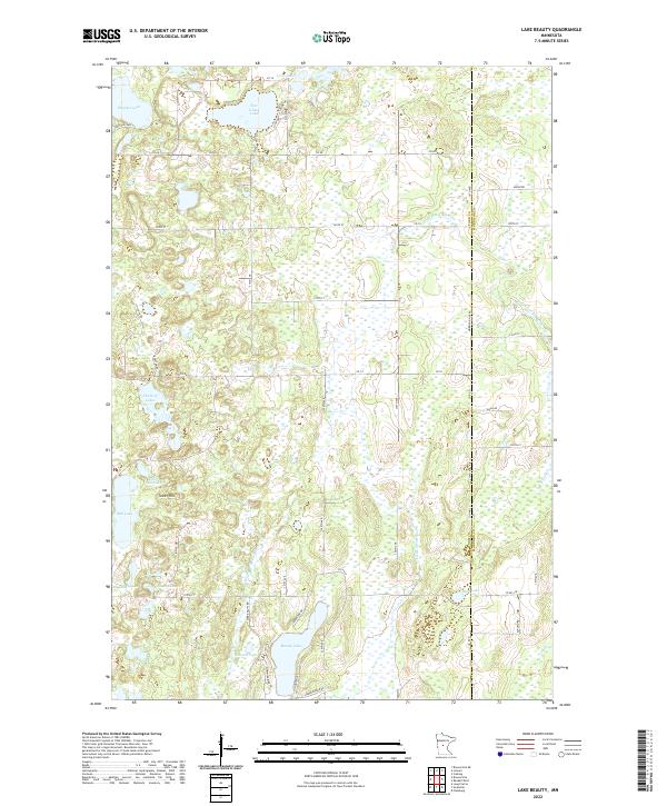 Lake Beauty topographic map thumbnail