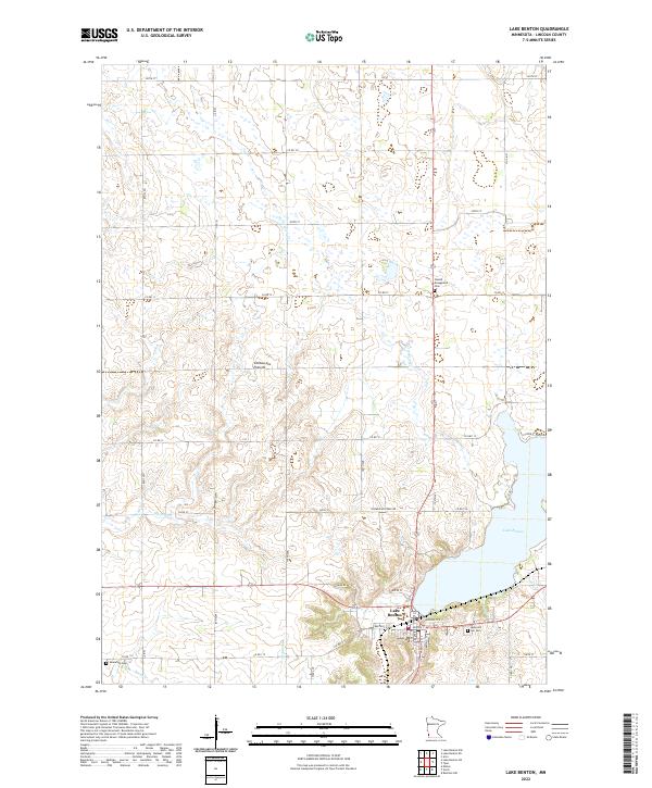 Lake Benton topographic map thumbnail