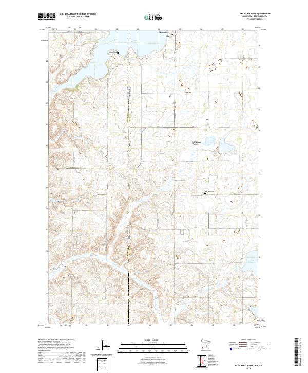 Lake Benton NW topographic map thumbnail