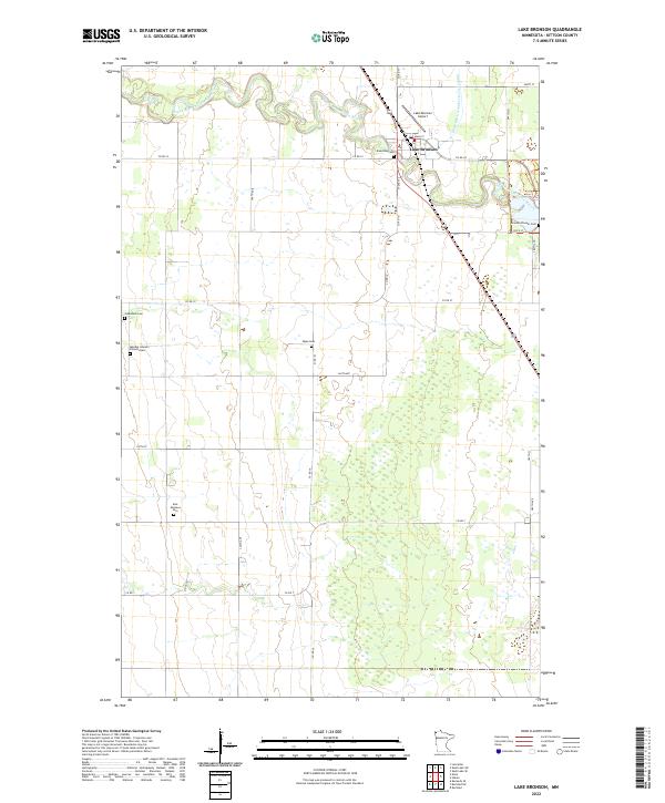 Lake Bronson topographic map thumbnail