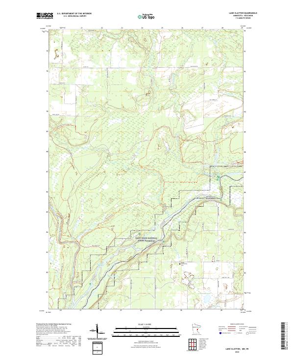 Lake Clayton topographic map thumbnail