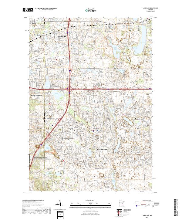 Lake Elmo topographic map thumbnail