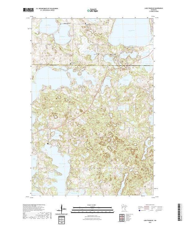 Lake Franklin topographic map thumbnail