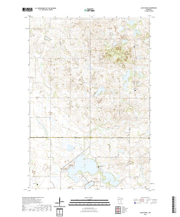 Lake Hassel topographic map thumbnail