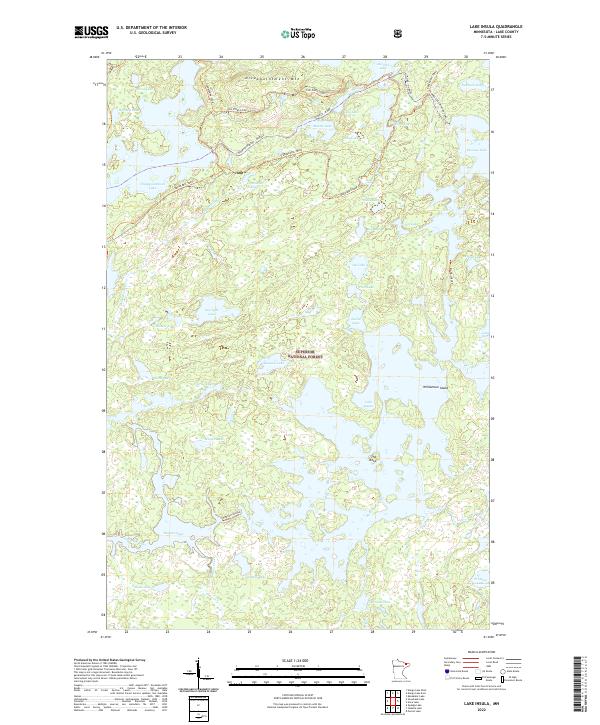 Lake Insula topographic map thumbnail